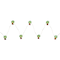 10ct. LED Green & Brown Palm Tree Fairy Lights Set